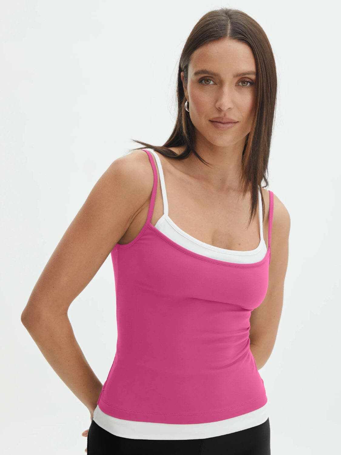 Chic faux layered cami top - Love Salve